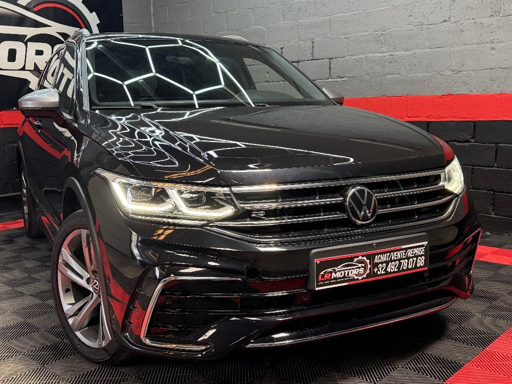 **VW Tiguan AllSpace//R-Line// DSG//GARANTIE**, Auto's, 4 cilinders, Leder, Diesel, 5 deurs