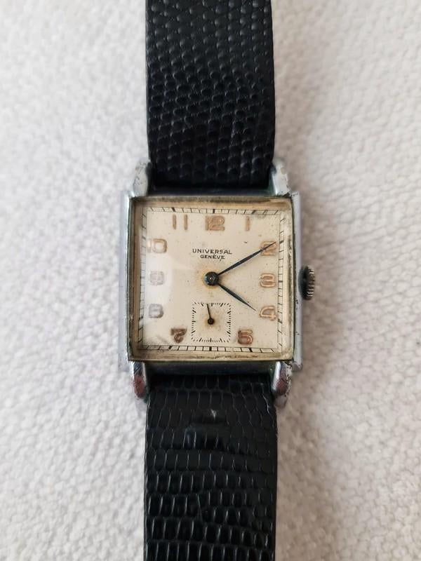 Universal Genève, Montre-bracelet, Autres marques, Enlèvement ou Envoi, Cuir