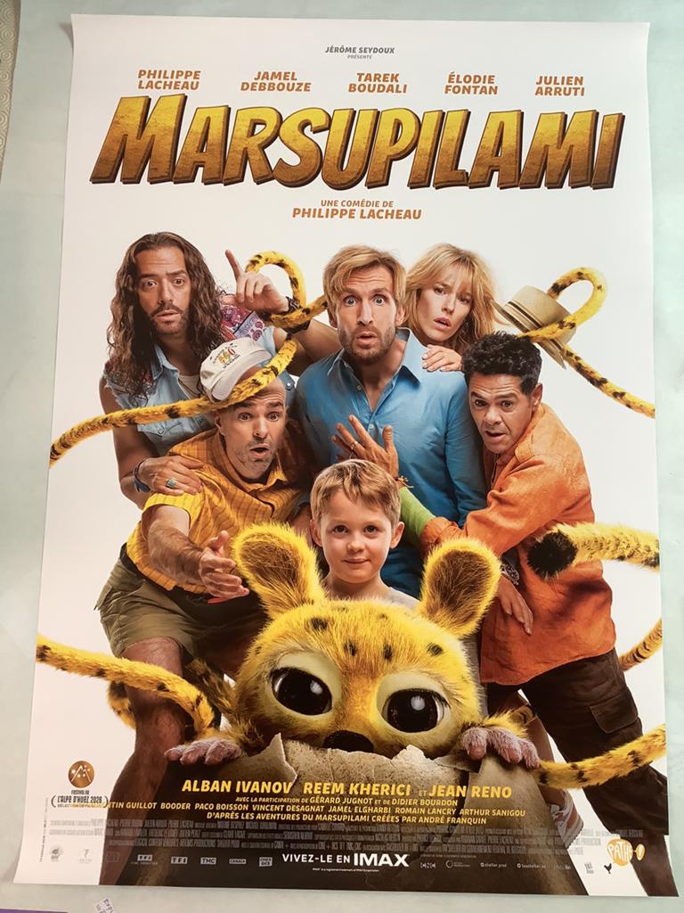 MARSUPILAMI   Filmpostr  70-100 cm, Verzamelen, Posters, Ophalen of Verzenden