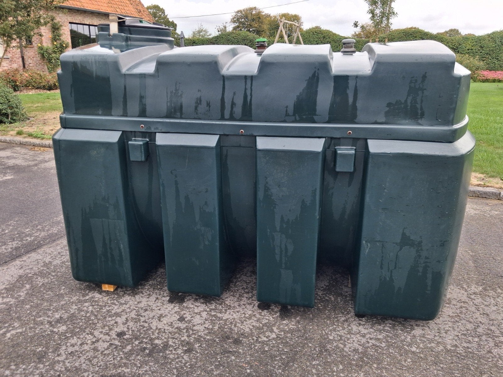 mazouttank dubbelwandig, Ophalen