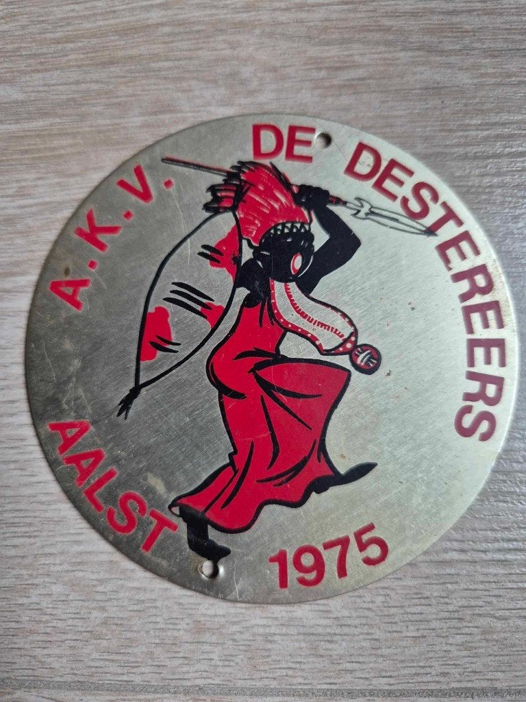 Carnaval Aalst medaille De Destereers 1975, Ophalen of Verzenden
