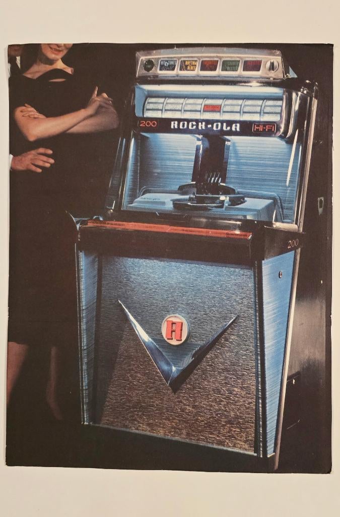 ROCK-OLA Model TEMPO I 1475 Juke-Box 1959 originele mappen, Verzamelen, Ophalen of Verzenden, Gebruikt