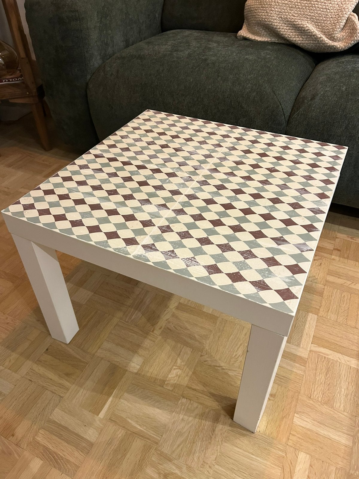 Ikea LACK tafel handgeschilderde Harlekijnstijl, Ophalen, Zo goed als nieuw