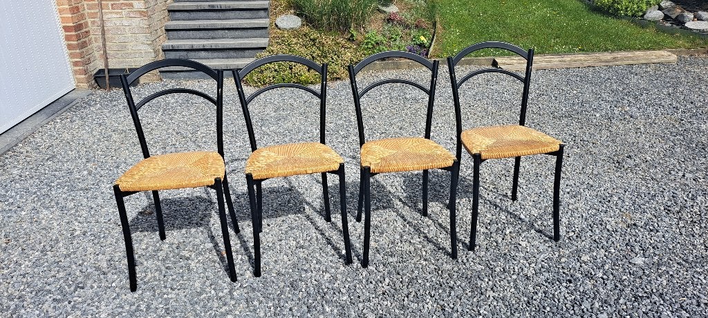 chaise cuisine, Enlèvement, Utilisé, Métal, Quatre