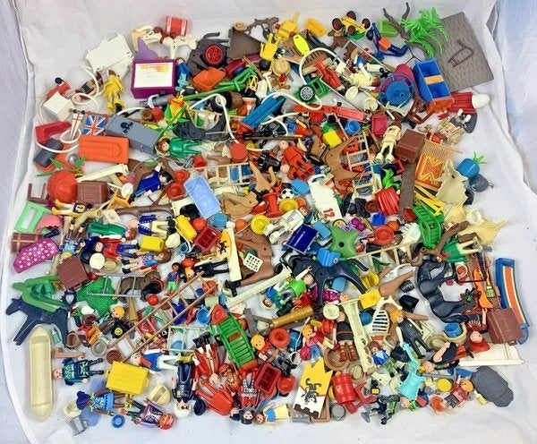 Playmobil verzameling partij 2,4 kilo figuren onderdelen etc, Zo goed als nieuw, Figuren, Overige series, Complete set