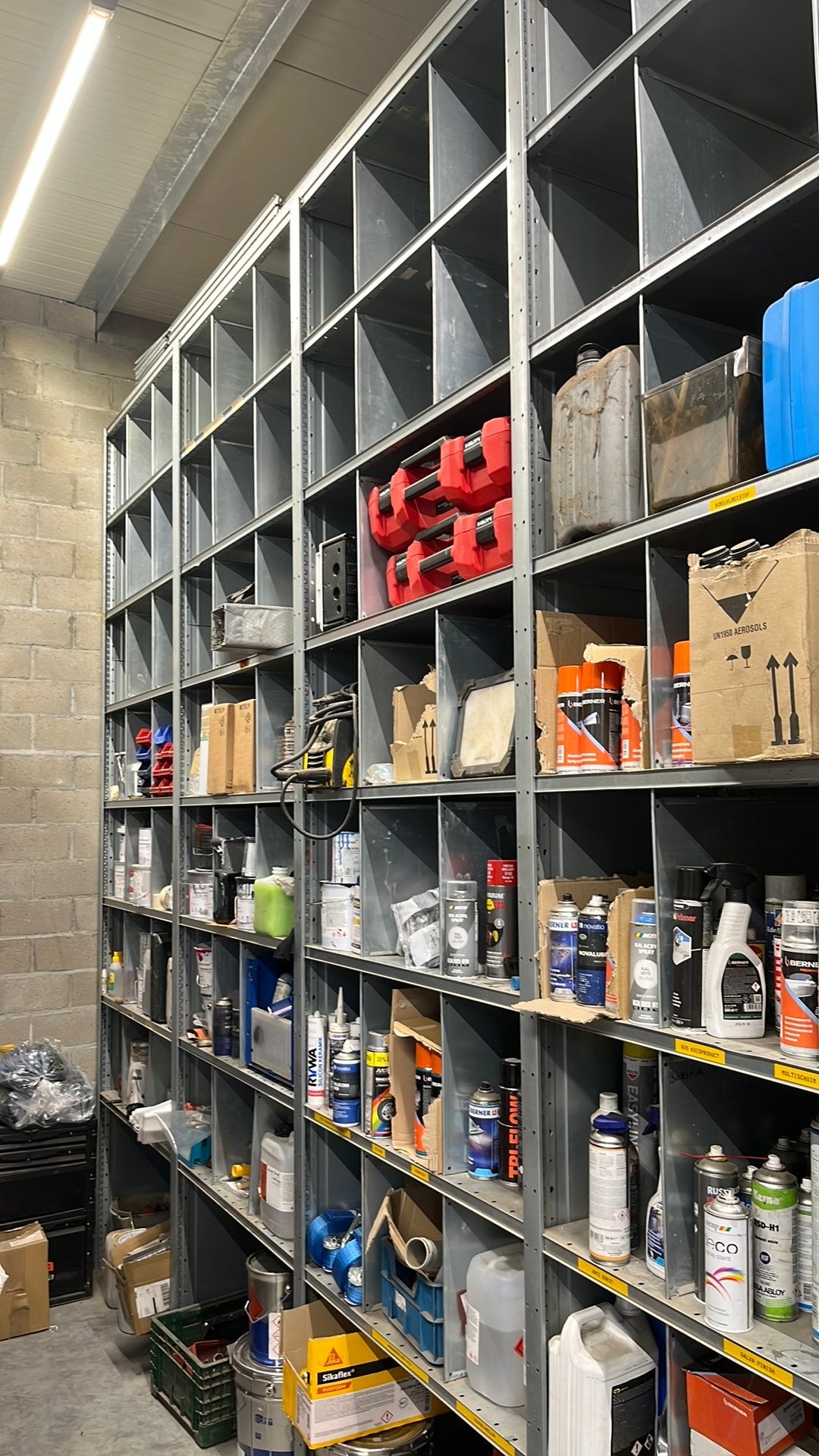 Magazijnrek/ garagerek, Ophalen