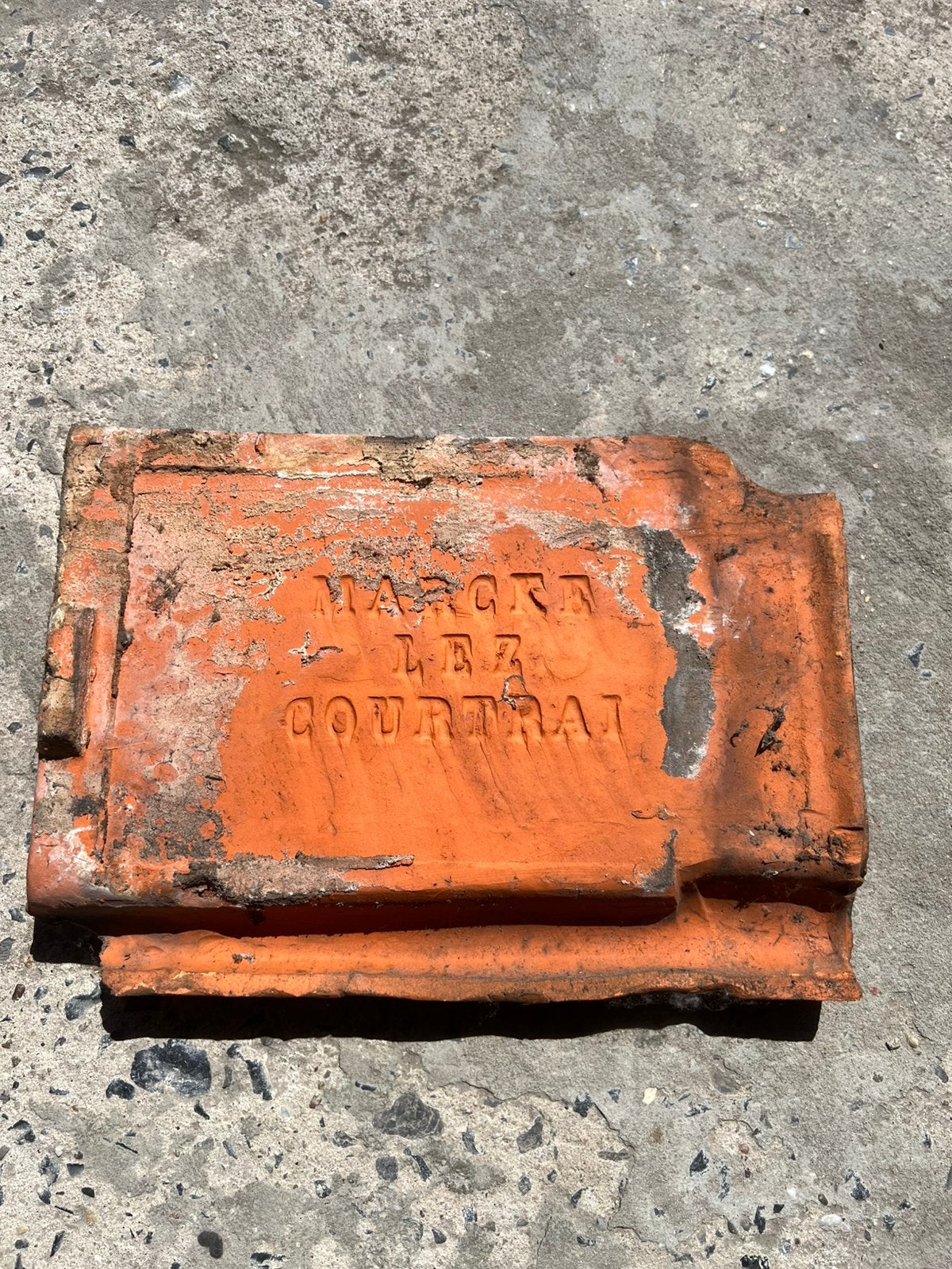 Dakpannen Marcke Lez Courtrai (80m2 + nokpannen), Pierre ou Argile, Enlèvement, Utilisé, Rouge
