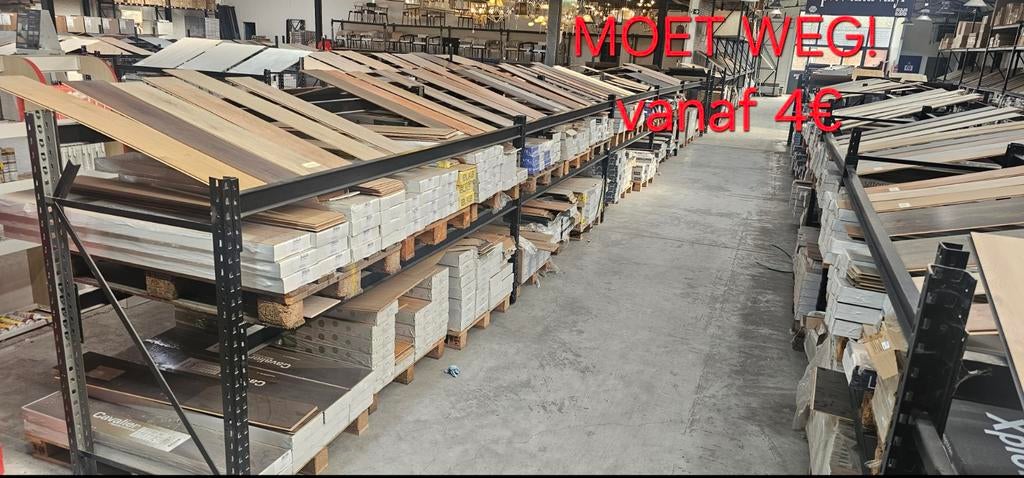 Palletvoordeel Laminaat – Laatste Partijen vanaf €4/m², Huis en Inrichting, Stoffering | Vloerbedekking, Ophalen, Nieuw, Crème