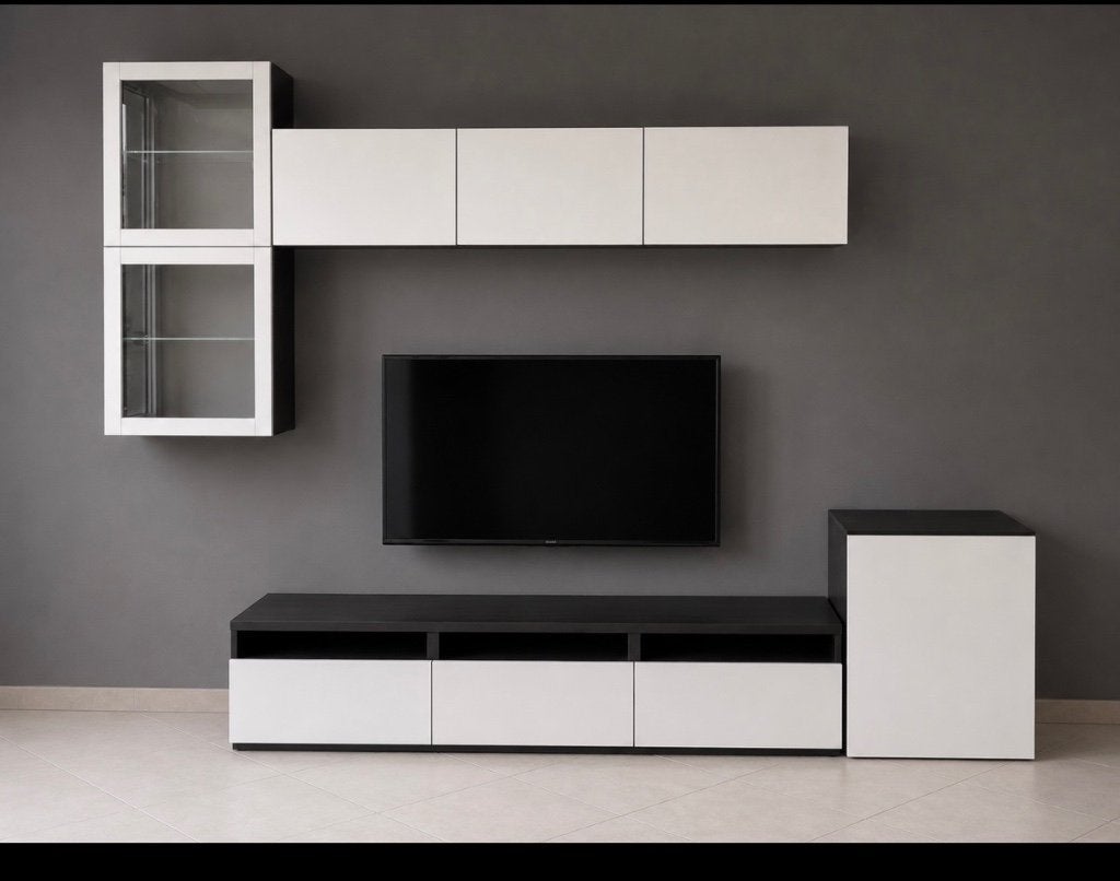 Meubles TV IKEA BESTA, 150 à 200 cm, Comme neuf, Enlèvement, 200 cm ou plus
