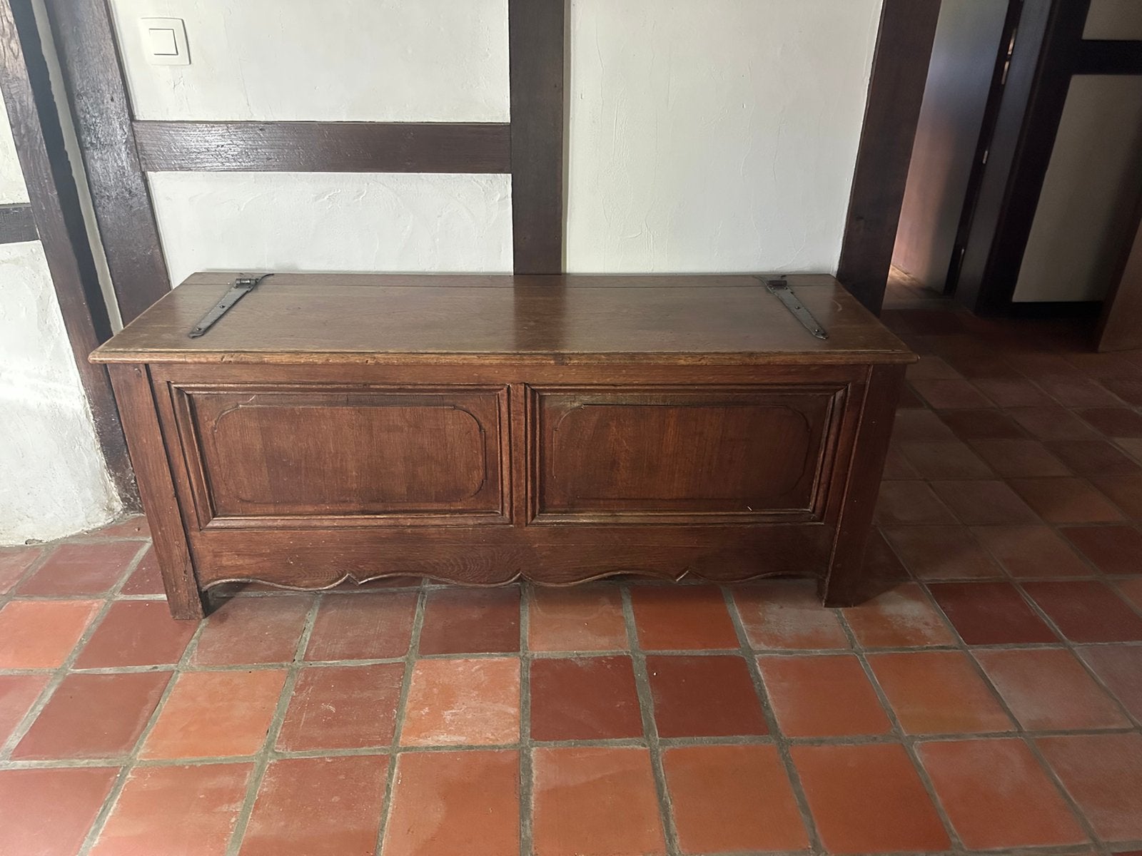 Coffre ancien en chêne, Enlèvement