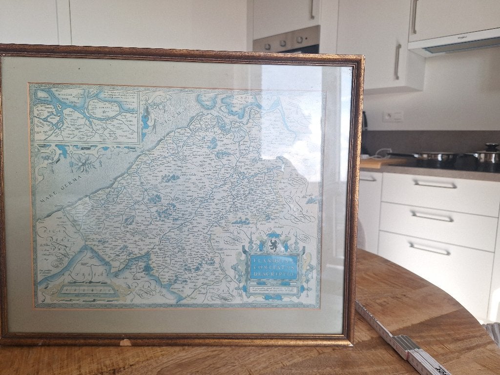 Schilderij a vandeveld en quidousse, Antiek en Kunst, Ophalen, Overige stijlen, Bijzondere lijst, Landschap