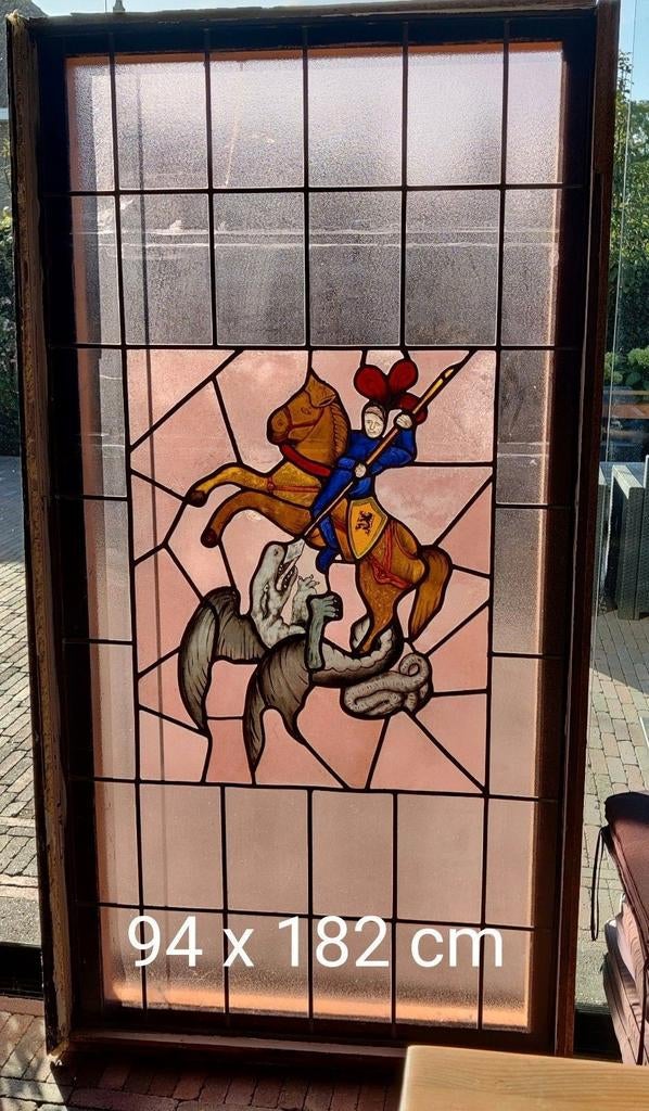 Glas in lood antiek, Ophalen