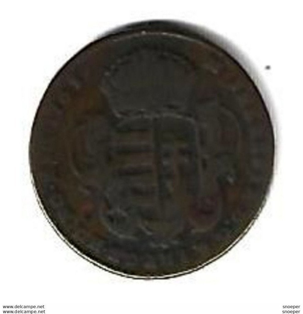 hungary 1 denar 1765 km 375.2 fr+, Envoi, Hongrie, Monnaie en vrac