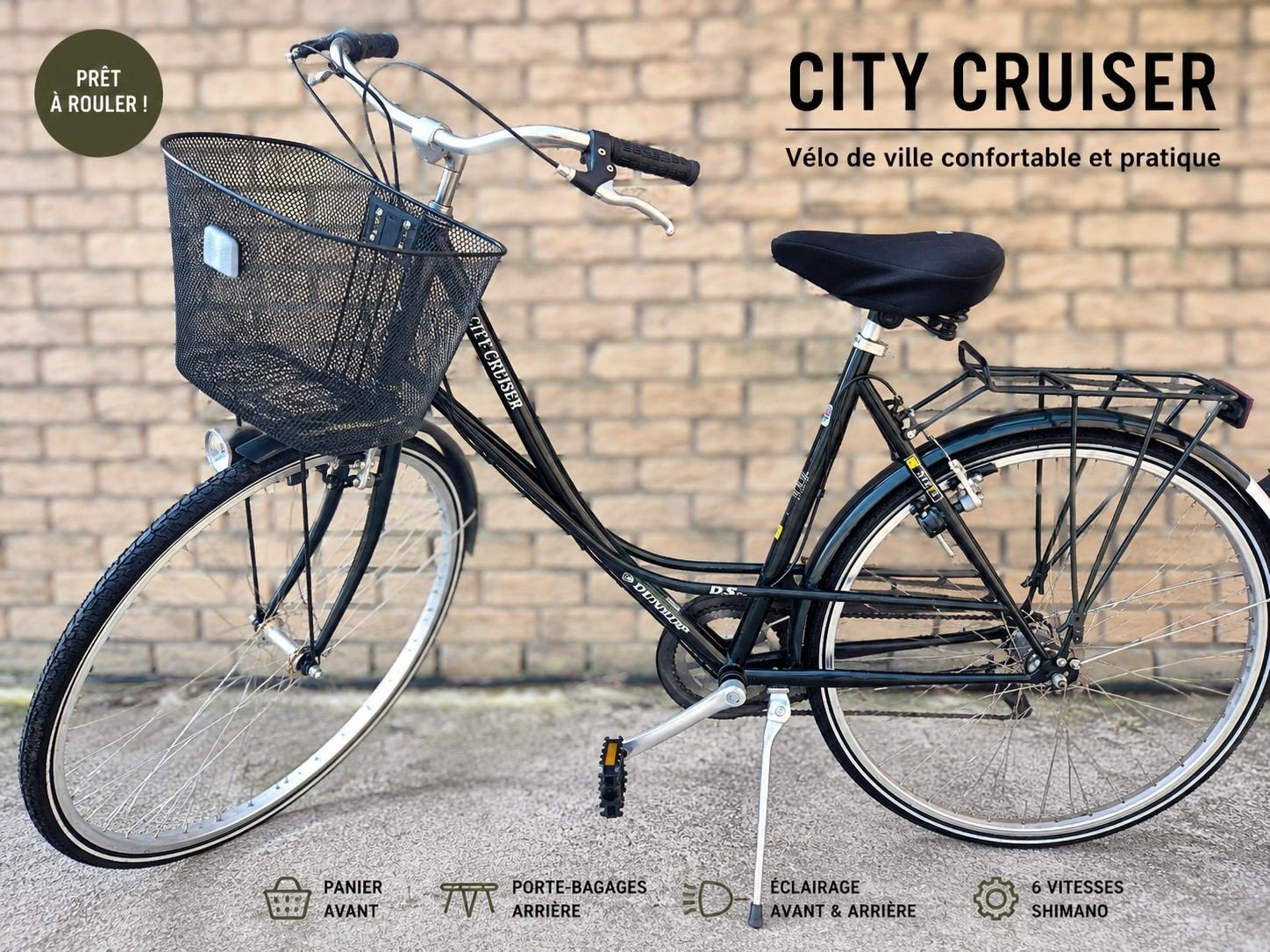 A vendre superbe vélo DUNLOP CITY CRUISER, Vélos & Vélomoteurs