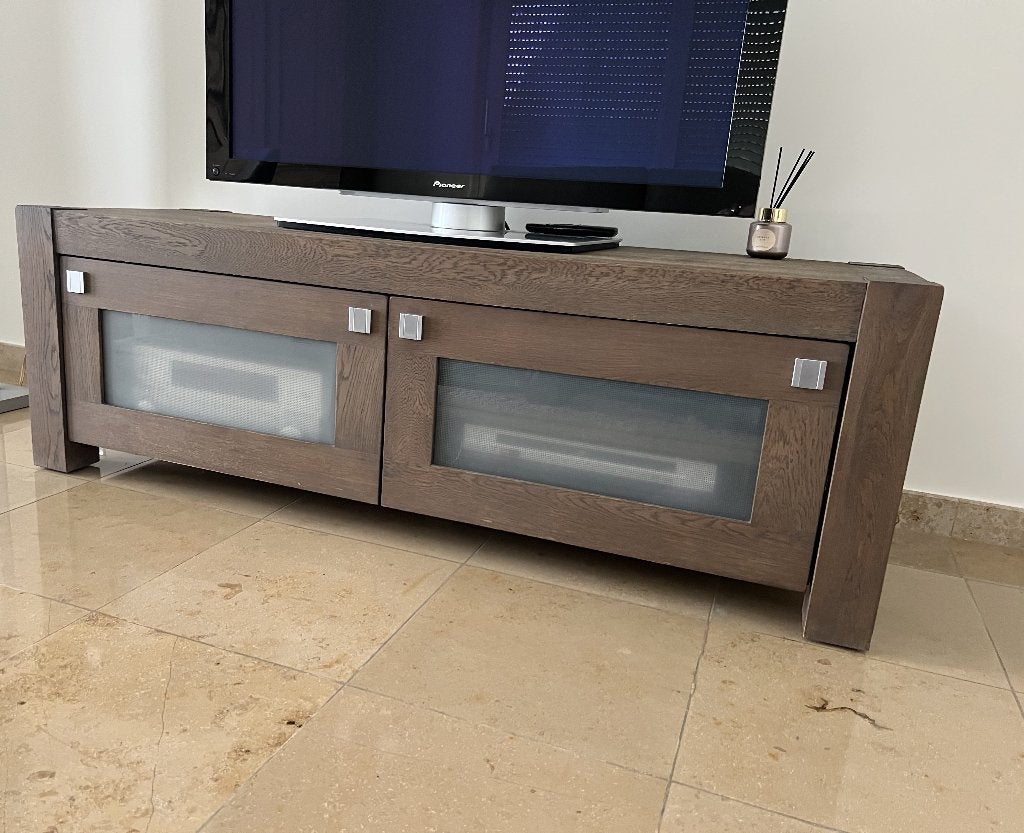TV meubel , TV kast, Ophalen, 100 tot 150 cm, Zo goed als nieuw, Minder dan 100 cm