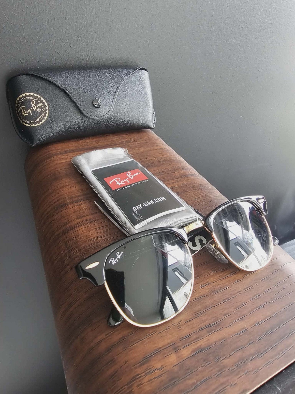 Ray-Ban Clubmaster Zonnebril / Lunettes, Bijoux, Sacs & Beauté, Enlèvement ou Envoi, Lunettes, Ray-Ban