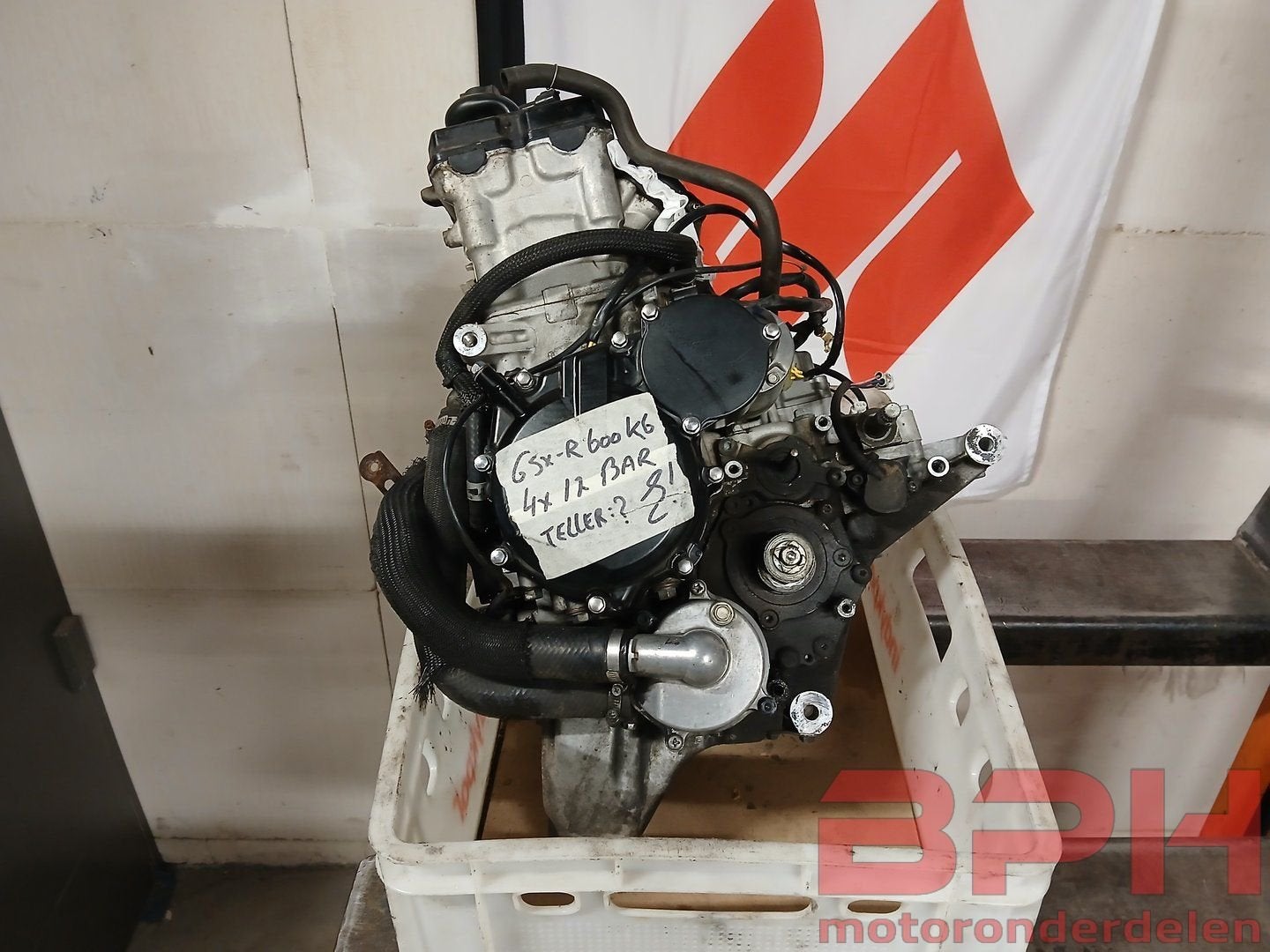 Motorblok Suzuki GSX-R 600 K6 - K7 2006 t/m 2007 GSXR engine, Motos, -, -, Enlèvement, Utilisé