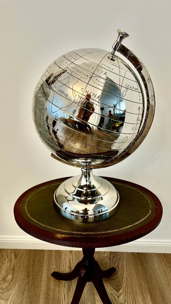 Globe terrestre, Ophalen of Verzenden, Metaal