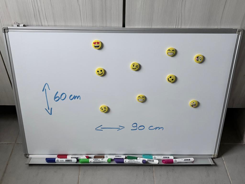 Magnetisch whiteboard 60x90 cm, Huis en Inrichting, Woonaccessoires | Memoborden, Ophalen, Zo goed als nieuw