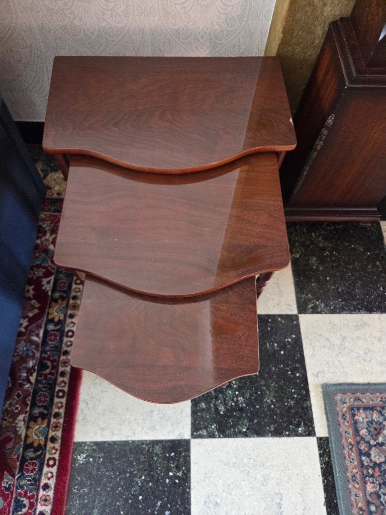 Bijzettafel, Huis en Inrichting, Tafels | Bijzettafels, Ophalen, Gebruikt, Hout, Minder dan 45 cm