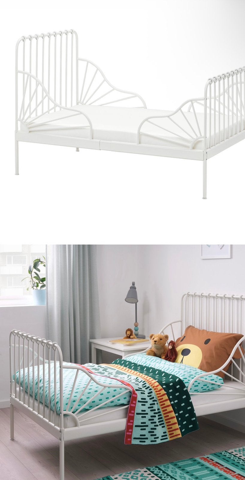 2 meegroeibed minnen ikea, Ophalen, Zo goed als nieuw