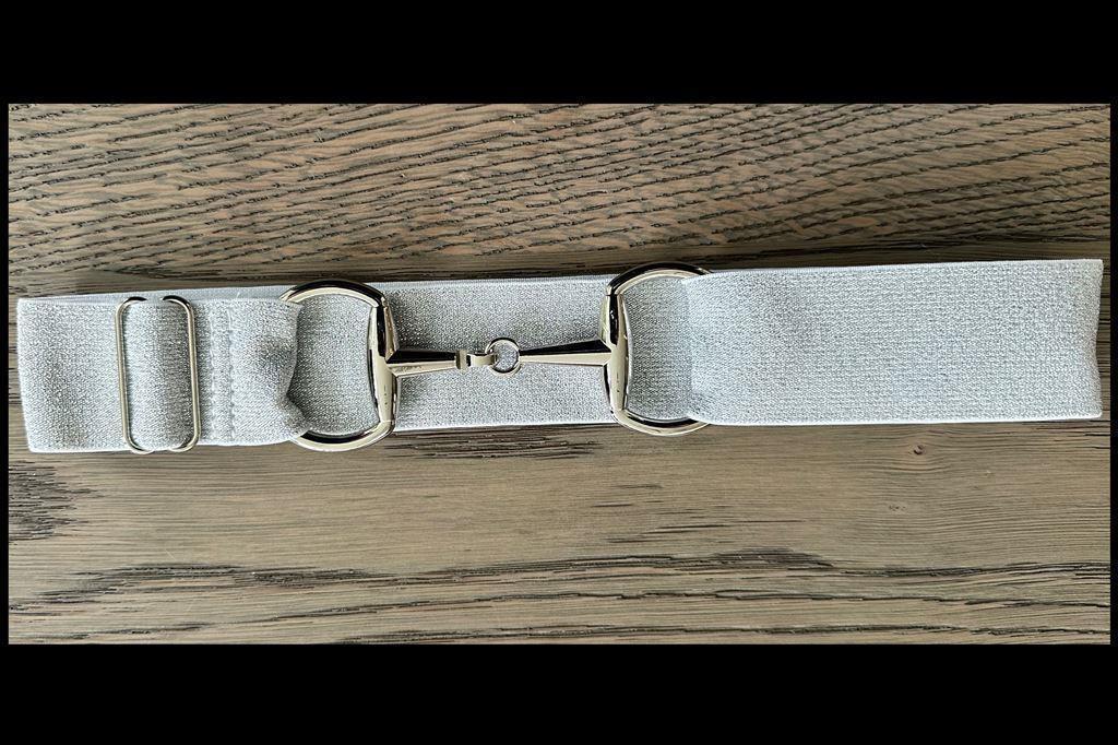 Glitter Zilver - Zilver - Paardrij Riem - Trensriem - Paardr, Ophalen of Verzenden, Nieuw, Western, Overige typen