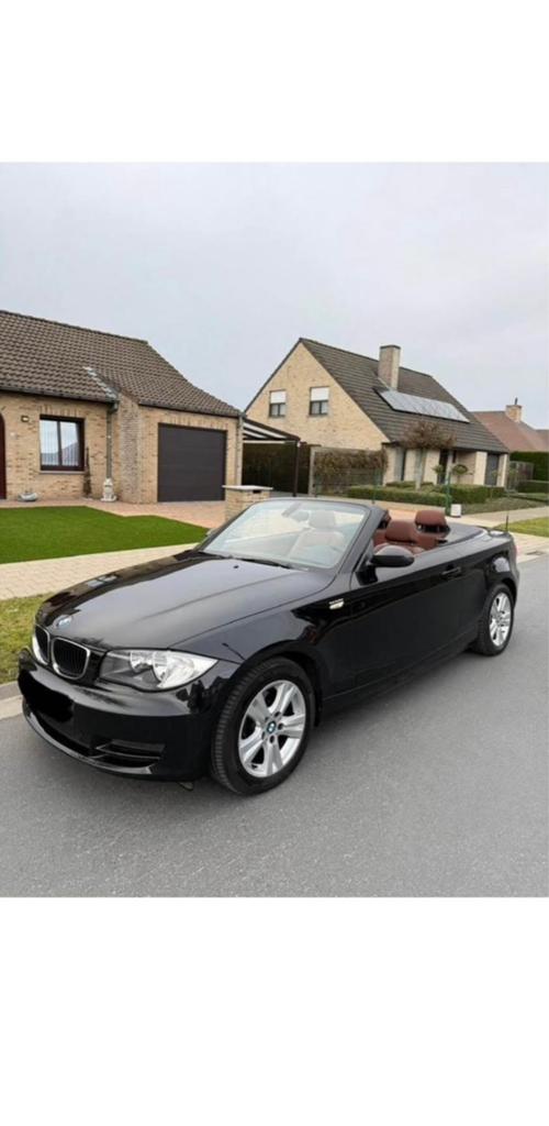 Bmw 1 serie cabrio, Automaat, Cabriolet, Zwart, Leder