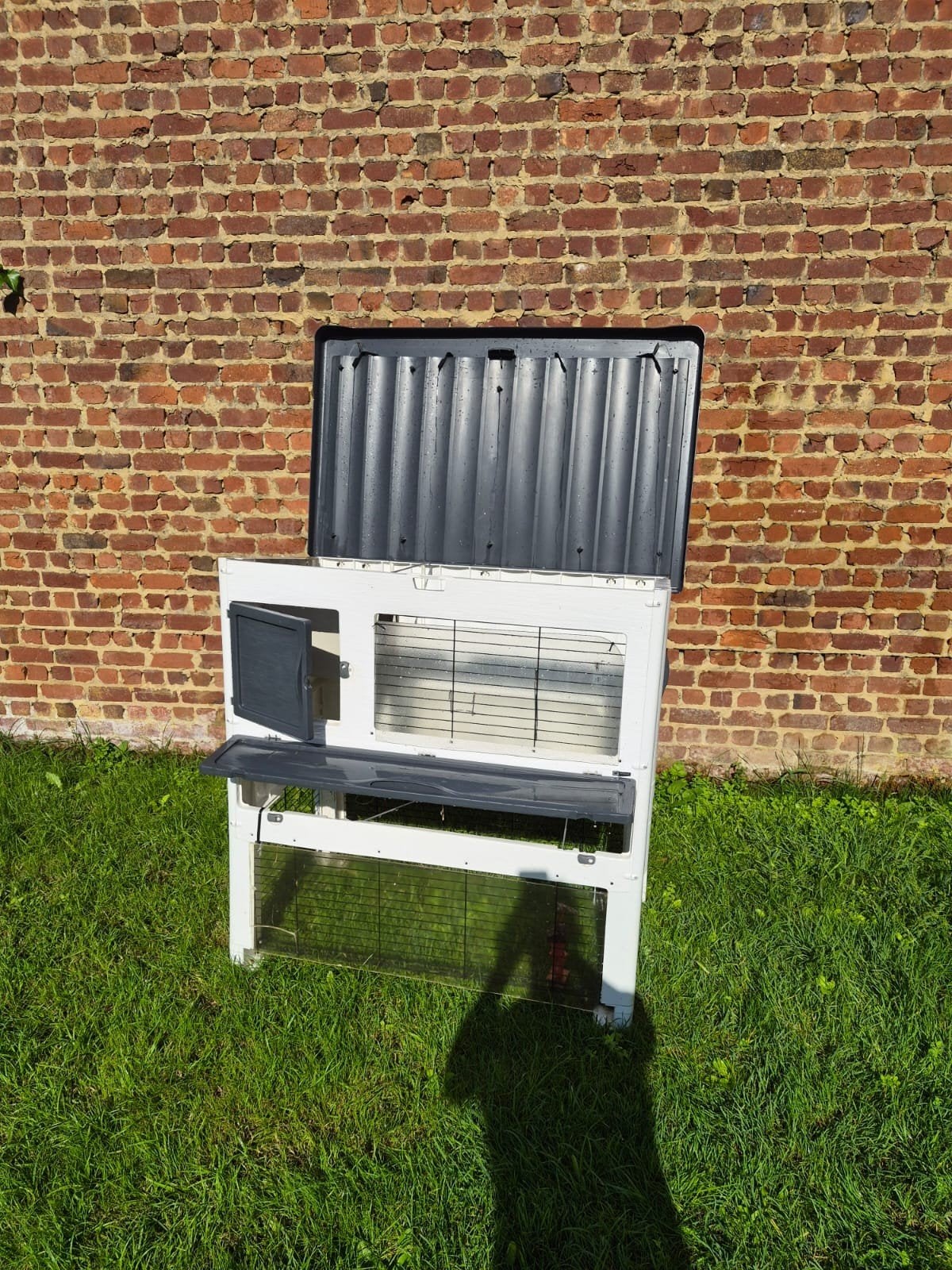 Konijnenhok met benodigdheden, 90 cm ou plus, Niche, Comme neuf, Cobaye