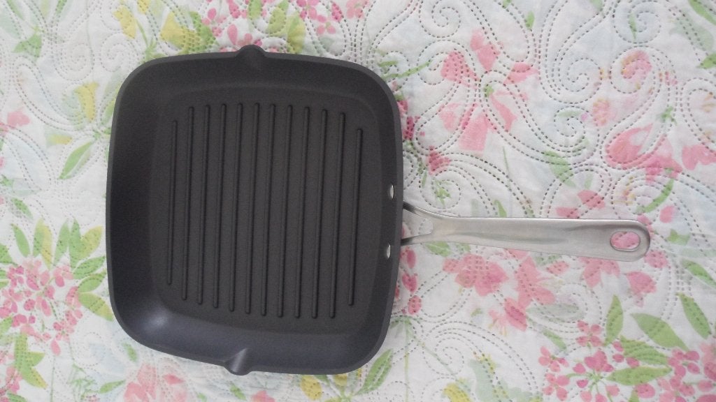 poêle carrée à griller brabantia 26x26 cm, Enlèvement, Comme neuf, Poêle à frire