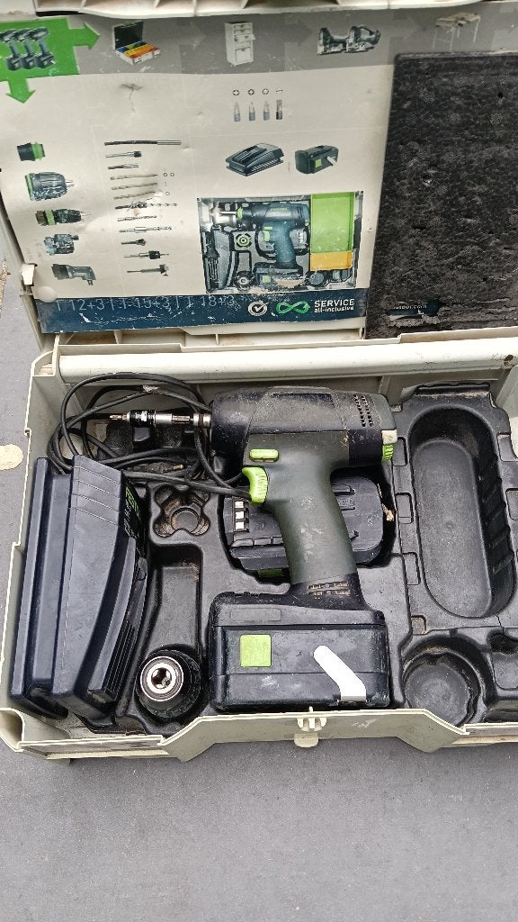 Festool T 18 +li 4,2 plus, Ophalen, Gebruikt, 600 watt of meer, Boor- en Schroefmachine