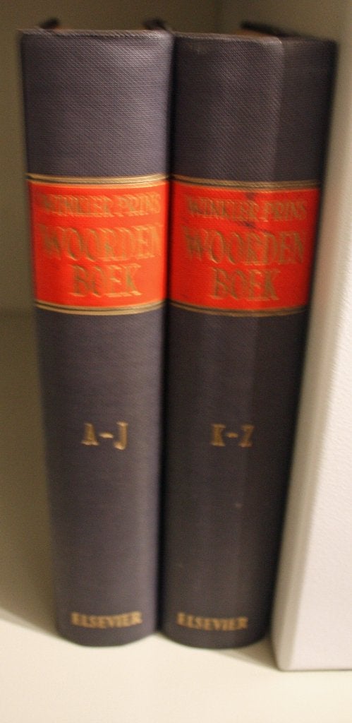 Winklerprins woordenboek - 2 delen, Antiek en Kunst, Ophalen of Verzenden, Winkler Prins