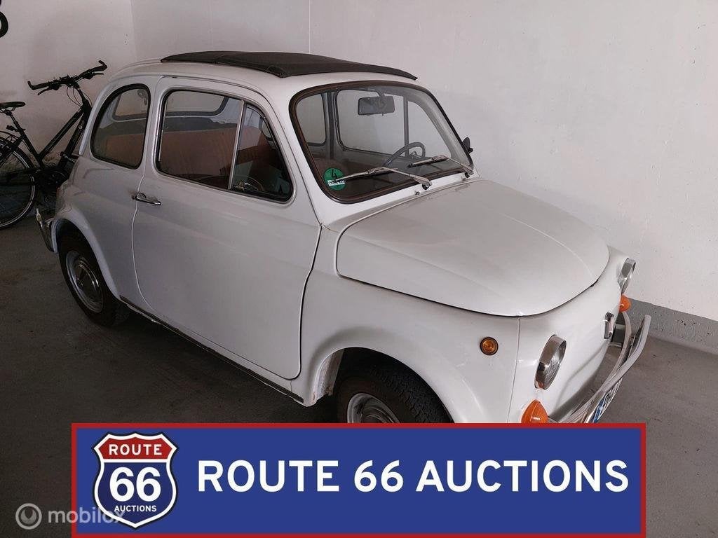 Fiat 500 F | 1969 | Route 66 Auctions, Zwart, Bedrijf, Handgeschakeld, Overige carrosserie