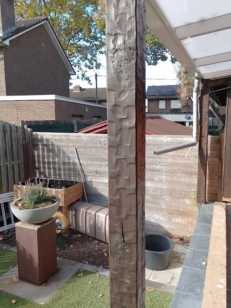 Eiken balk, Tuin en Terras, Ophalen, Gebruikt, 180 tot 250 cm, Balken