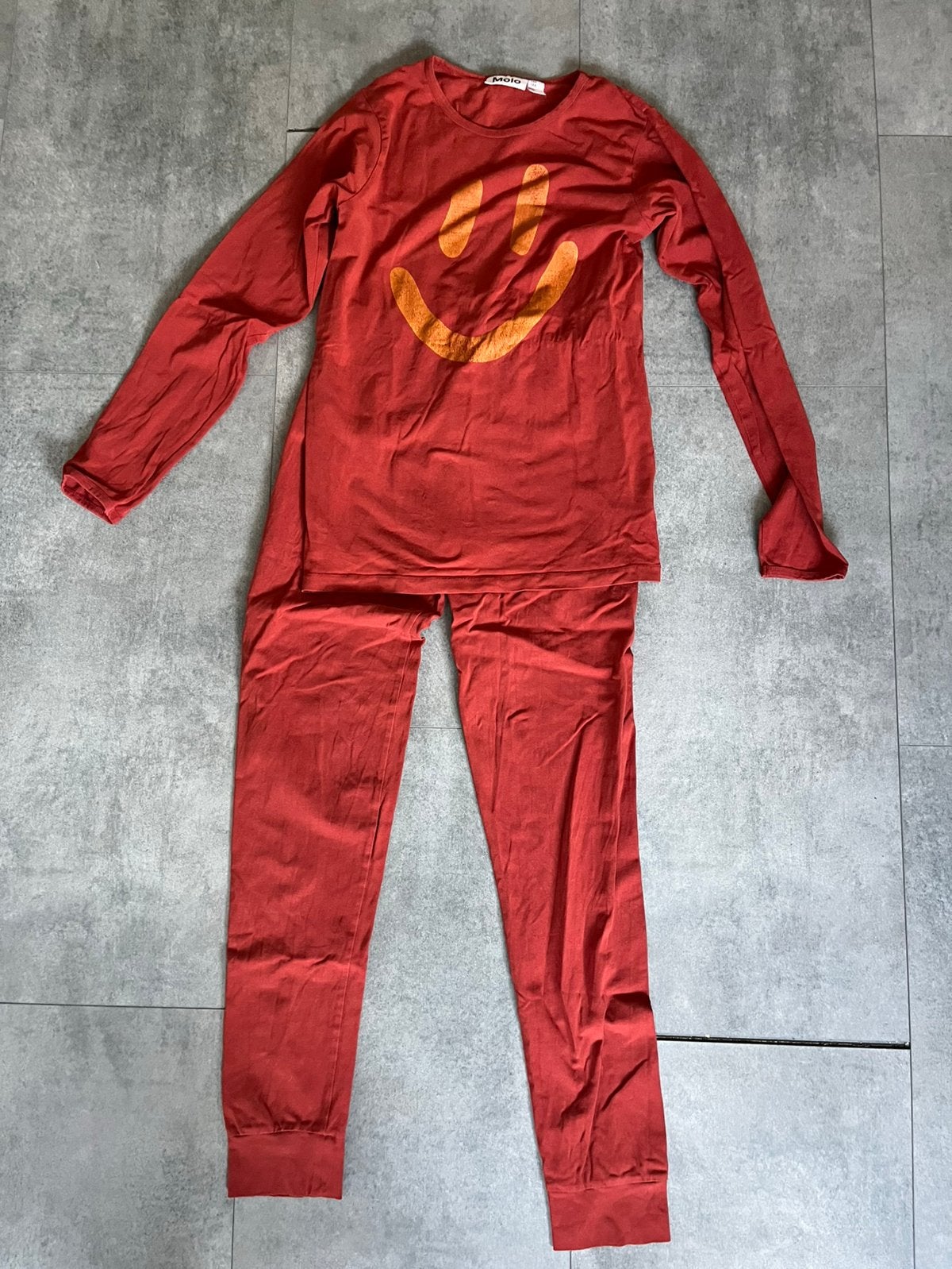 (Wijn-)rode pyjama maat 158-164, Kinderen en Baby's, Ophalen of Verzenden, Gebruikt, Jongen, Nacht- of Onderkleding
