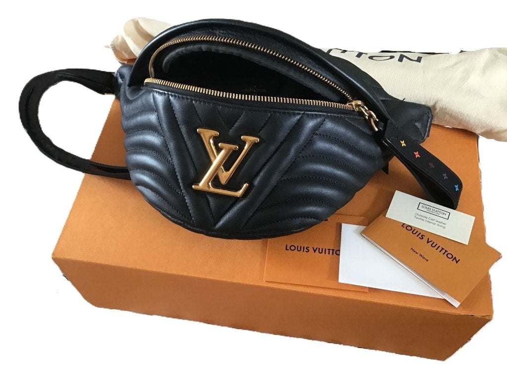 Louis Vuitton New Wave Bumbag als nieuw, Ophalen, ., Zwart, Overige typen