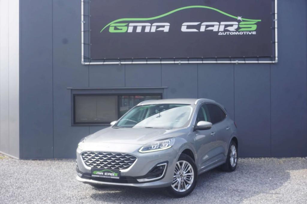 Ford Kuga 2.5 PHEV Vignale Aut.-Navi-Leder-Airco-Cam-Garanti, Cuir, Argent ou Gris, Achat, Euro 6