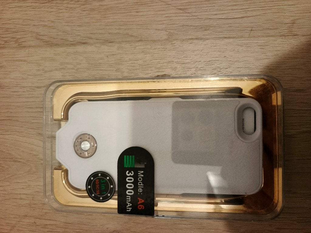 Coque baterie iPhone 6/6s 3000 mAh avec support, Télécoms, Téléphonie mobile | Housses, Coques & Façades | Apple iPhone, Neuf