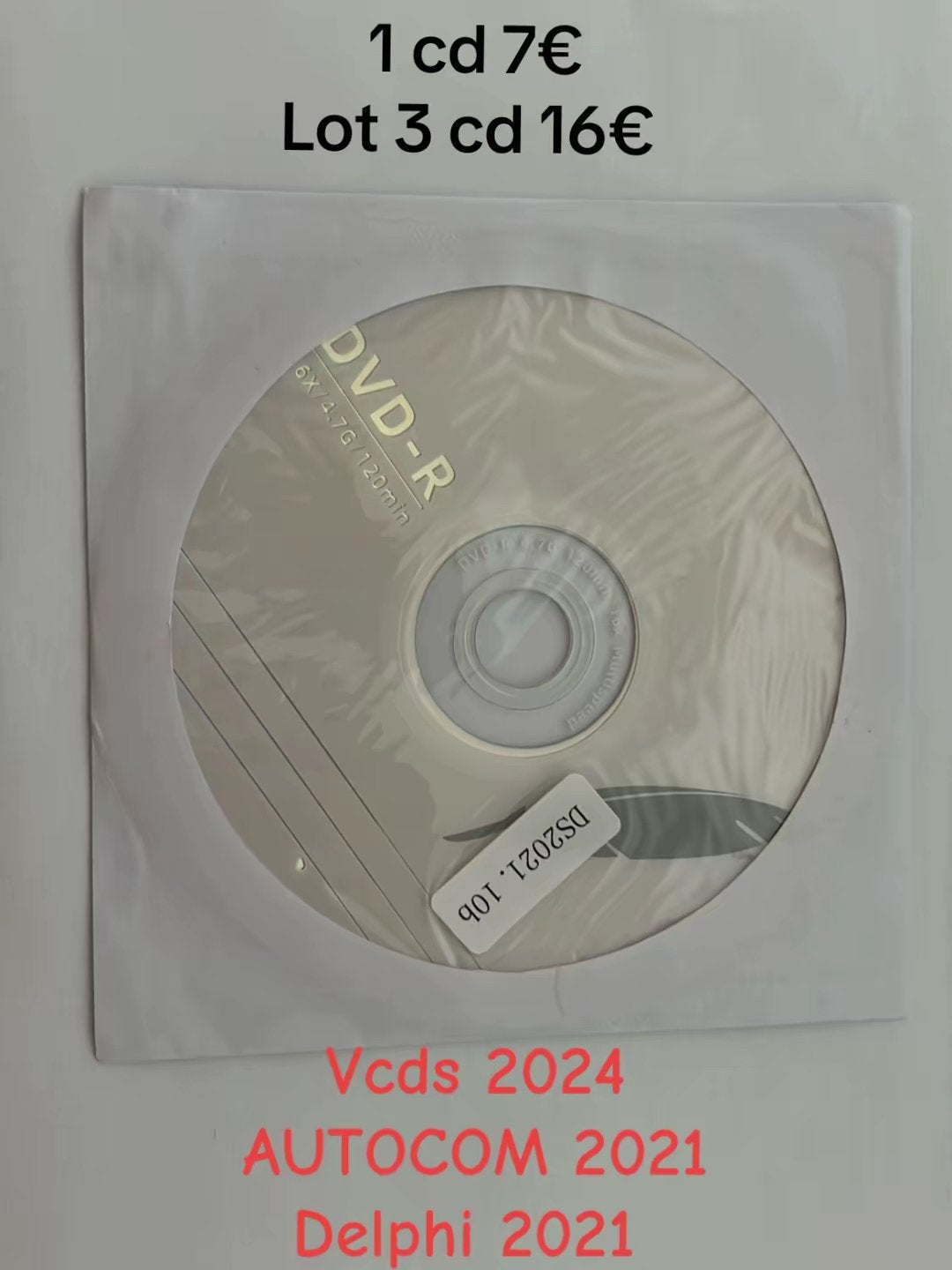 3 cd vcds autocom delphi, Enlèvement ou Envoi