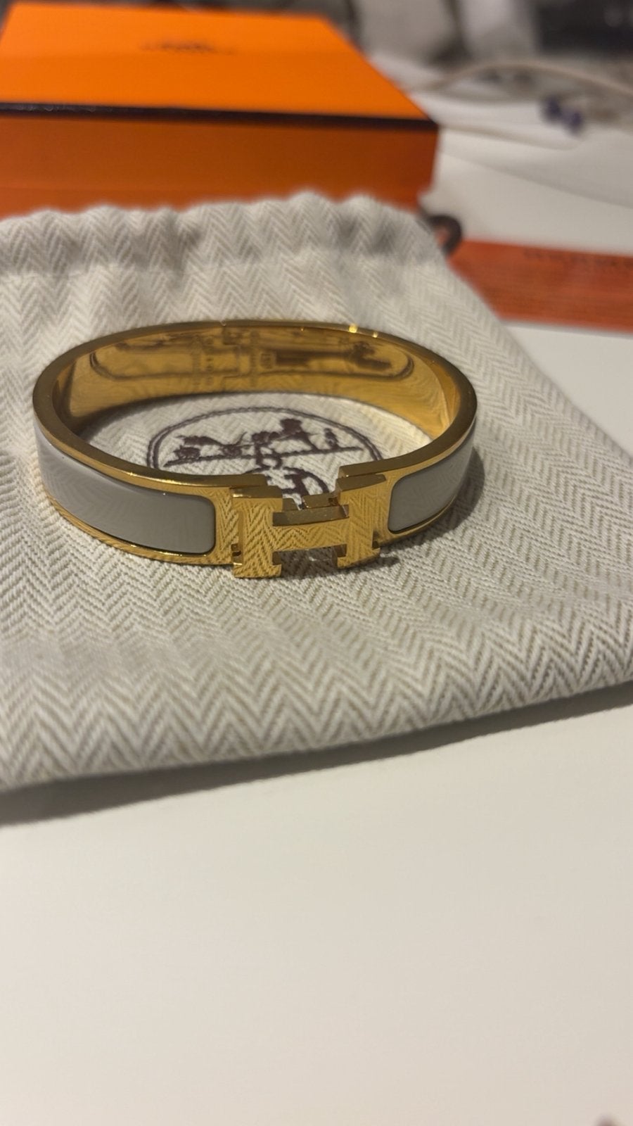 Hermès Clic H armband, Ophalen, Zo goed als nieuw