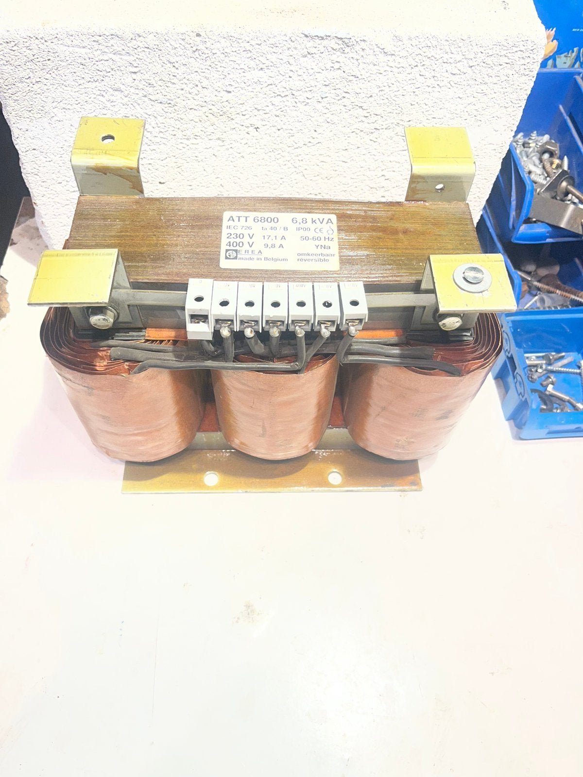 Stroomomvormer  EREA 6,8 kVA 230V -400V EN OMKEERBAAR!!, Ophalen, Zo goed als nieuw, Omvormer