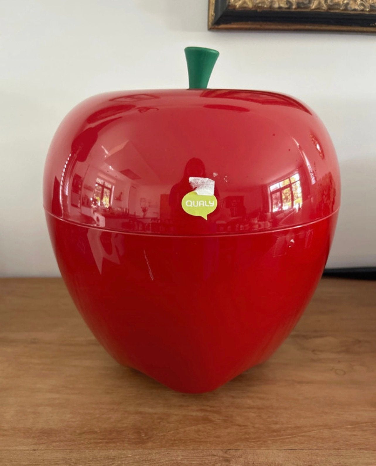 Qualy Happle Container Rood – Grote Design Opbergbox Appel, Huis en Inrichting, Ophalen of Verzenden, Nieuw, Groen
