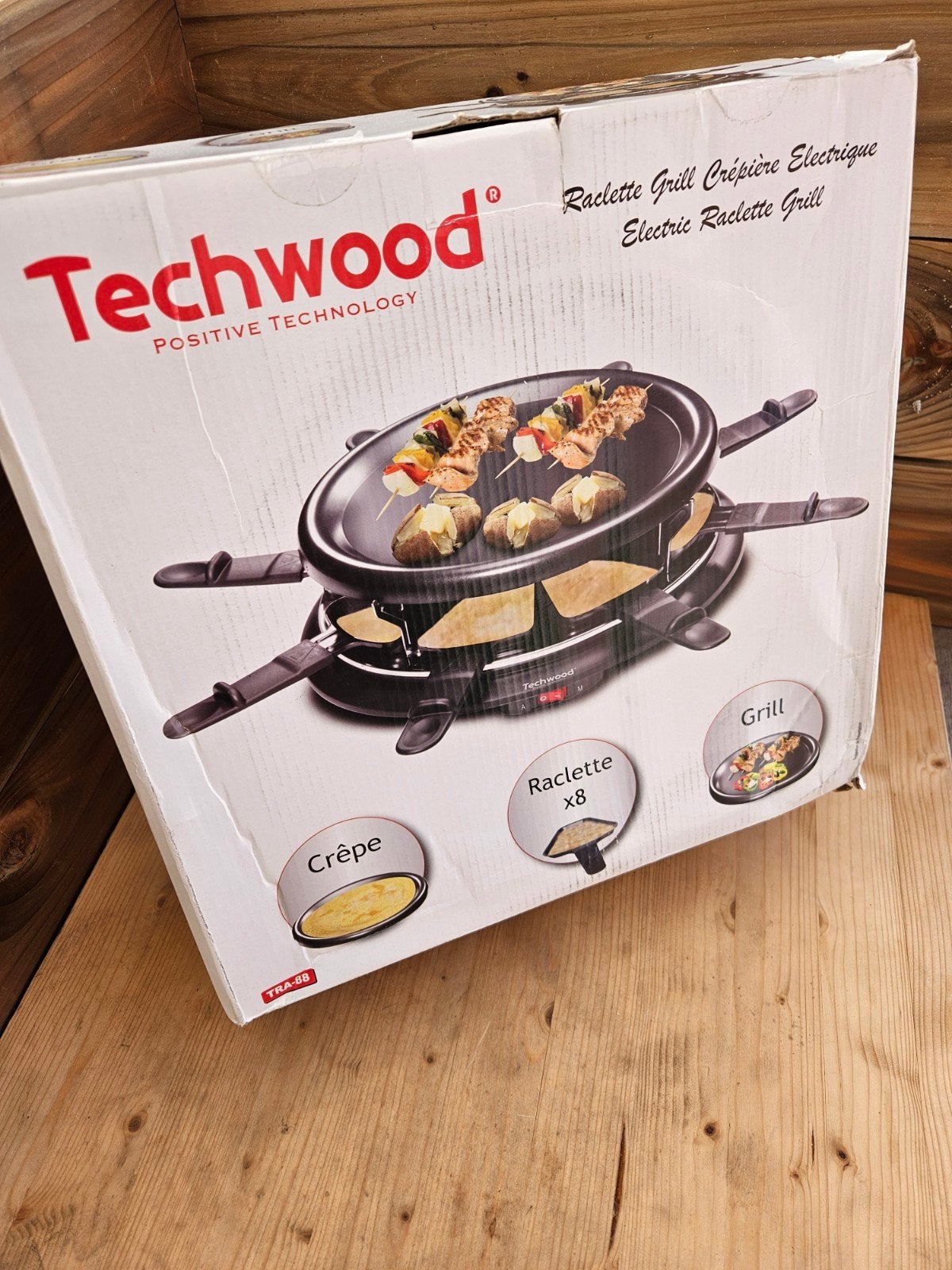 Techwood 3-in-1 raclette, Ophalen