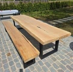 Tables de jardin en bois massif | Sur mesure, Jardin & Terrasse, Tables de jardin, Neuf, Rectangulaire, Bois, Enlèvement