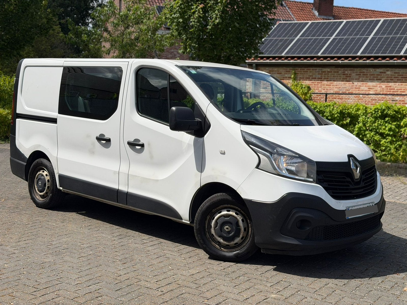 Renault Trafic 1.6 dCi Dubbel Cabine 6 Personen! Airco*, Auto's, Renault, Euro 5, Wit, Bedrijf, Diesel