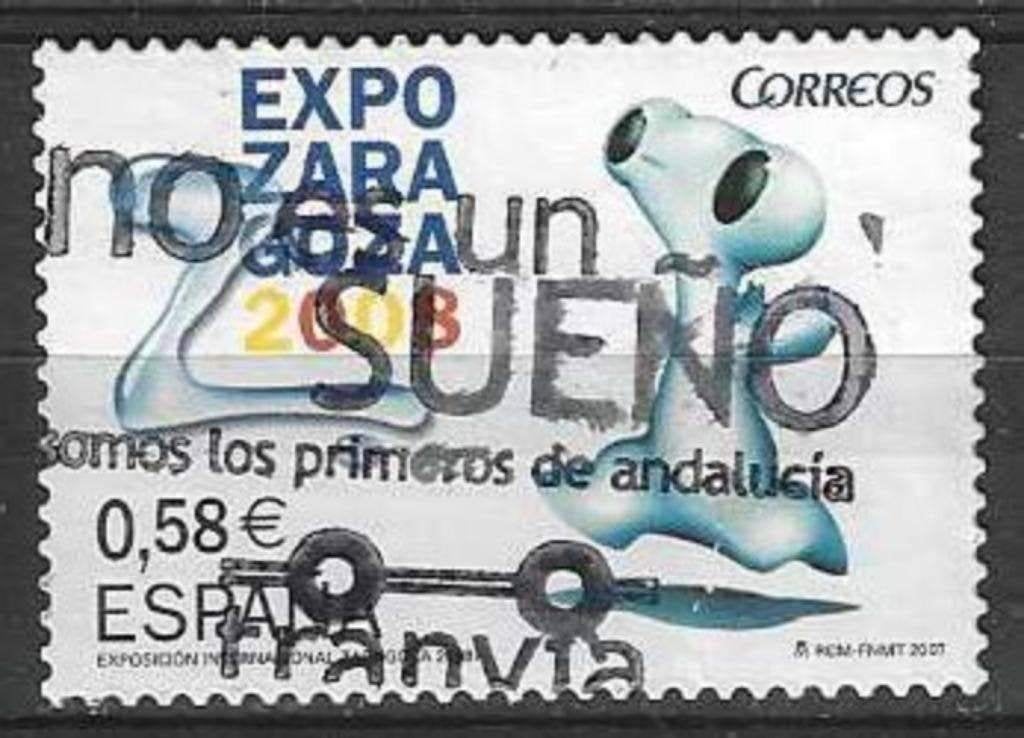 Spanje 2007 - Yvert 3944 - Expo Zaragosa (ST), Postzegels en Munten, Verzenden, Gestempeld