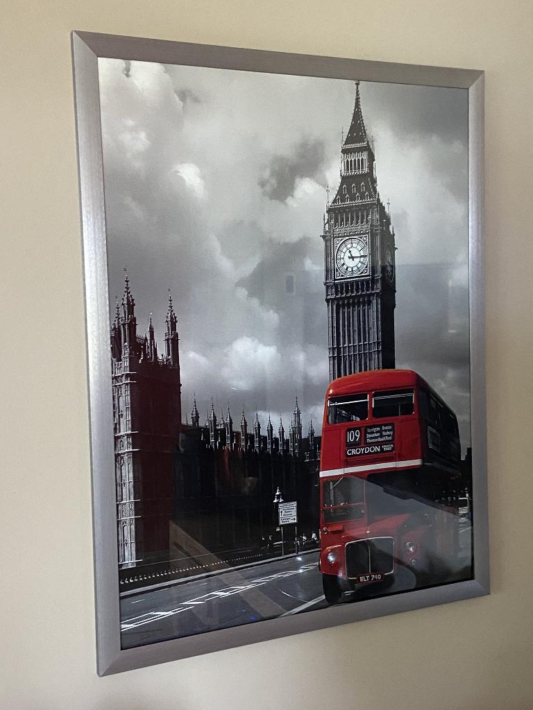 Cadre photo Londres Big Ben bus rouge, Audio, Tv en Foto, Fotografie | Fotolijsten, Ophalen, Zo goed als nieuw