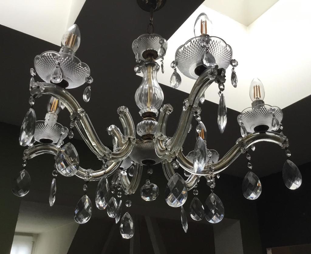 Antieke kristallen luster, Antiek en Kunst, Ophalen