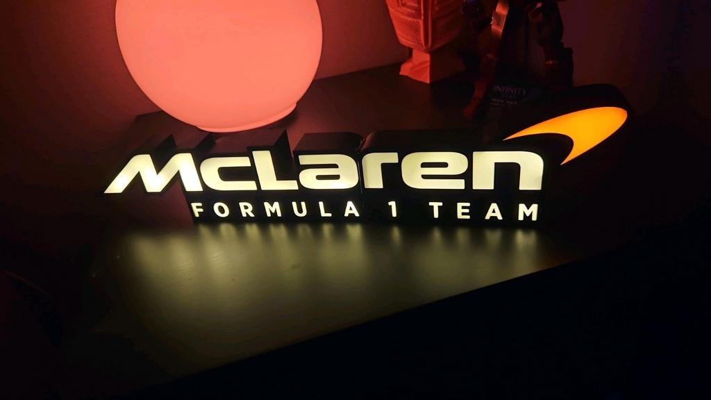 Nouvelle lampe McLaren à vendre ! Maintenant 29,95€, Enlèvement ou Envoi, Neuf, Table lumineuse ou lampe (néon)