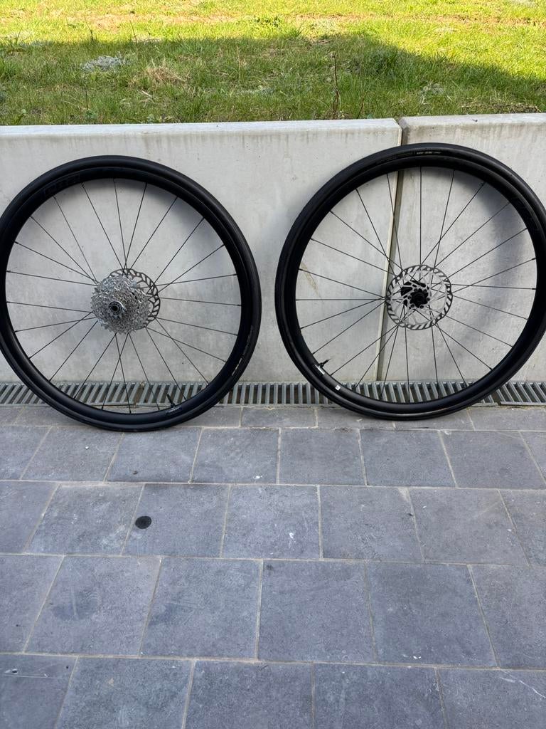 Giant PR-2 tubeless ready velgen (+ band & casette), Comme neuf, Enlèvement, Aluminium, Racefiets