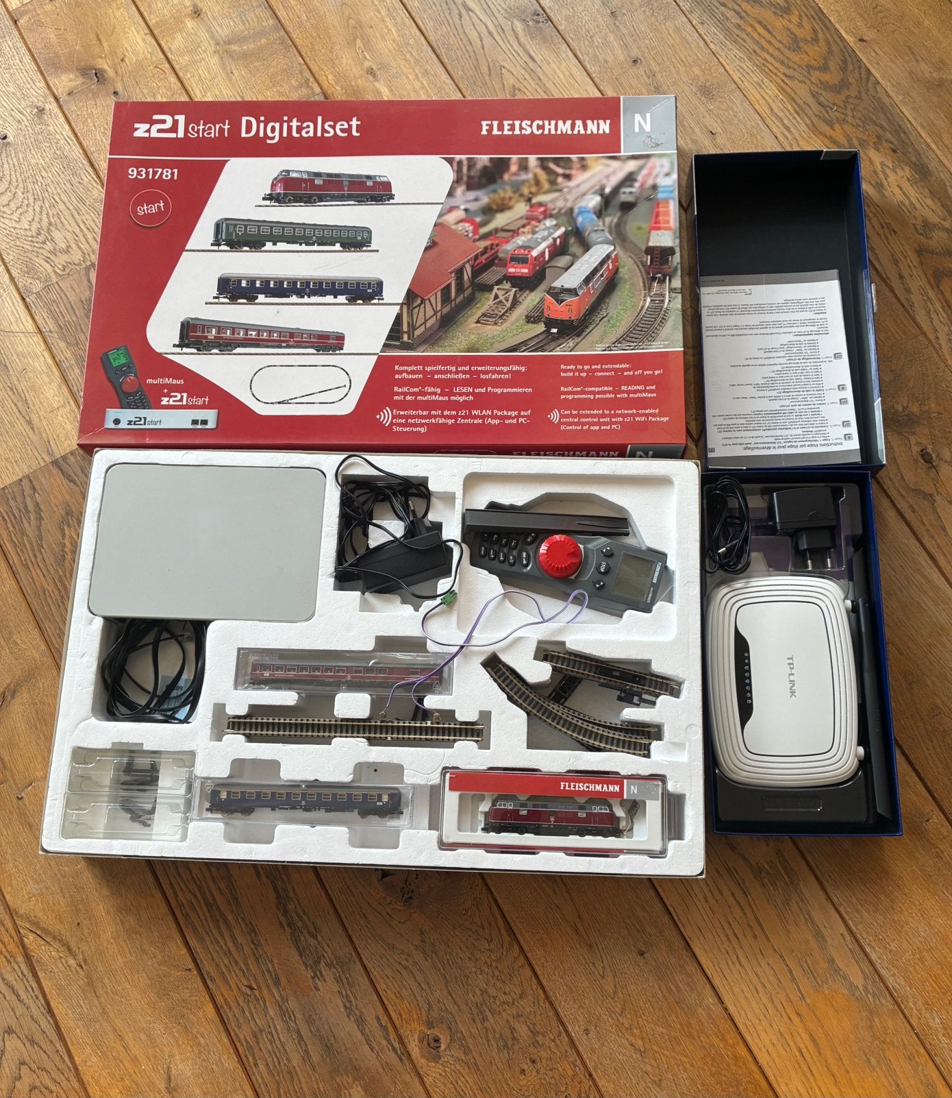 Coffret Fleischlann DCC 931781 + Roco TP Link, Hobby en Vrije tijd, Modeltreinen | N-Spoor, Treinset, Gelijkstroom, Fleischmann